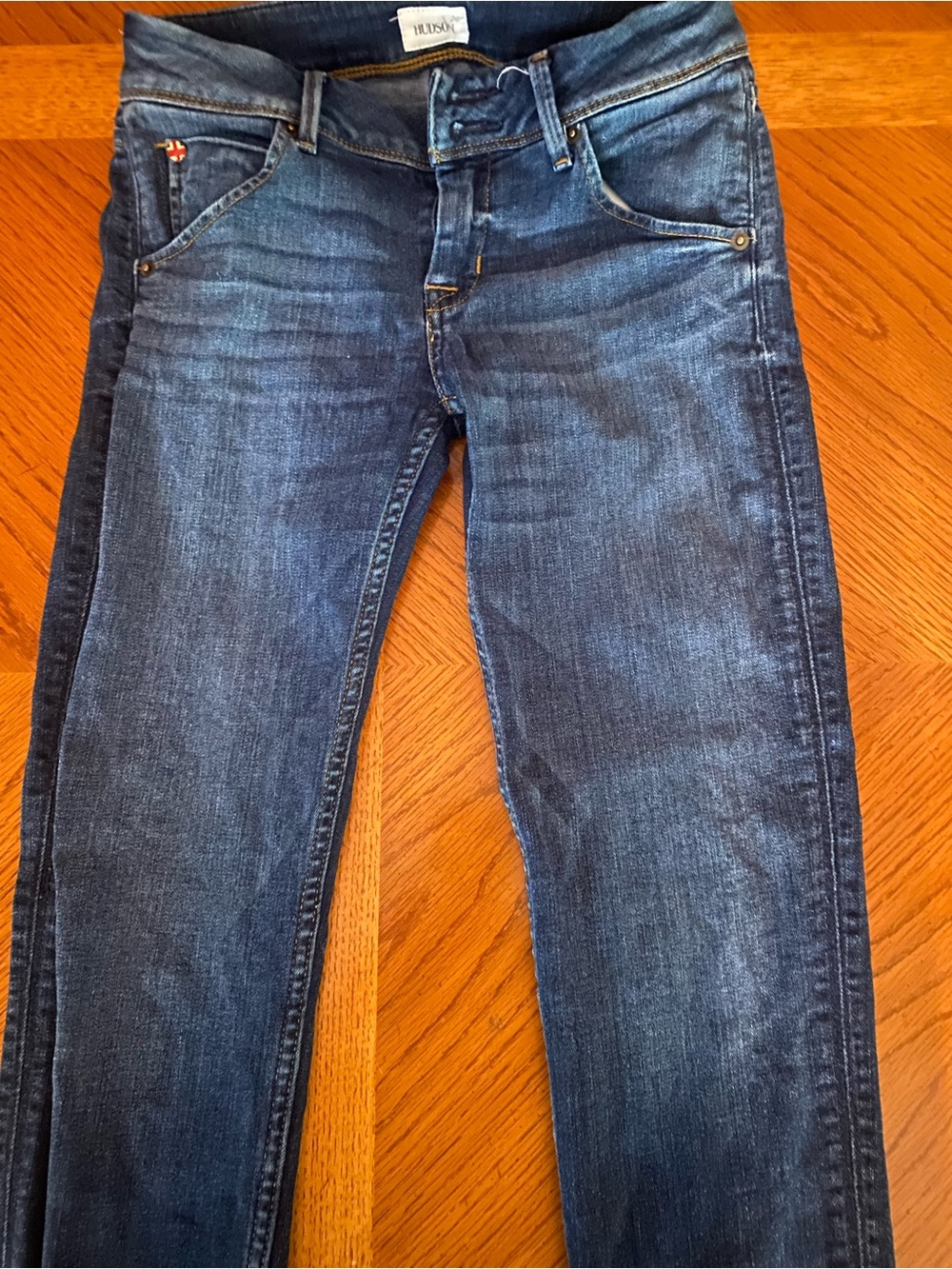 Hudson Jeans Straight Leg Dark Blue Denim